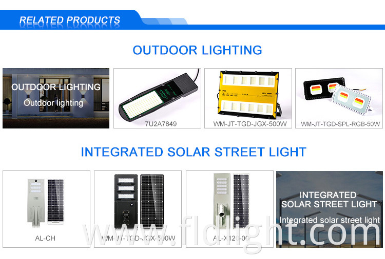 High brightness square led solar powered flood light with solar panel ip66 100w 200w 300w energy saving solar garden light